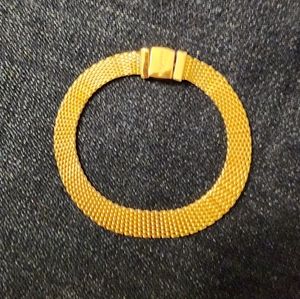 Pandora Reflections Mesh 6.5" Gold Plated bracelet!